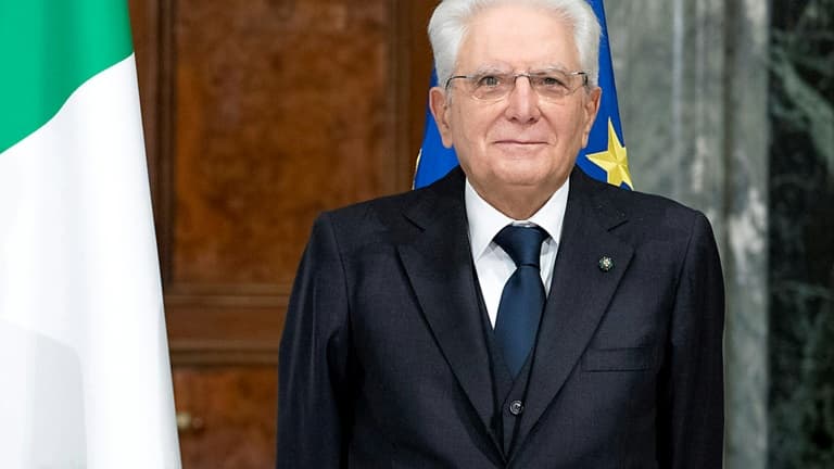 Le président italien Sergio Mattarella, le 29 octobre 2021 à Rome. (PHOTO D'ILLUSTRATION)