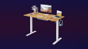 Choisissez votre position de travail avec ce bureau assis debout électrique à moins de 180 €