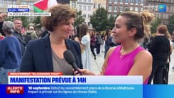 "Une colère populaire qui s'exprime": Jeanne Barseghian est présente au rassemblement Place Kléber
