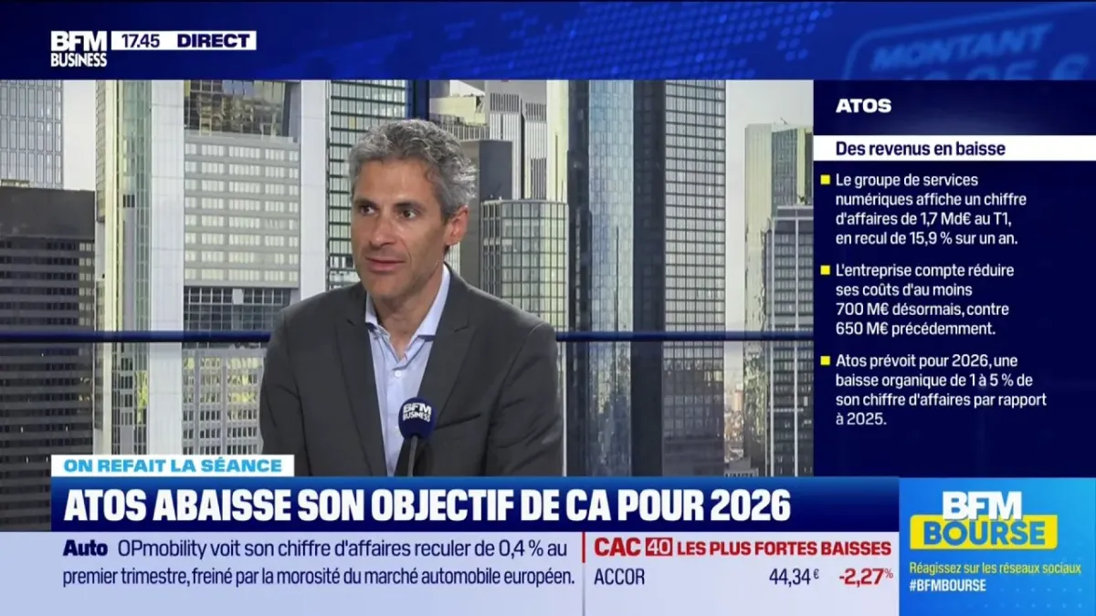 Atos abaisse son objectif de chiffre d'affaires pour 2026