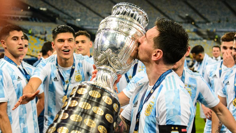 Lionel Messi, vainqueur de la Copa America en 2021 avec l'Argentine
