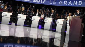 Première dans l'histoire des élections françaises, le débat télévisé réunissant la totalité des 11 candidats à la présidentielle 