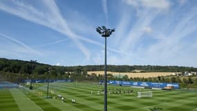 Les joueurs du PSG à l'entraînement sur le campus du PSG à Poissy, le 20 juillet 2023.