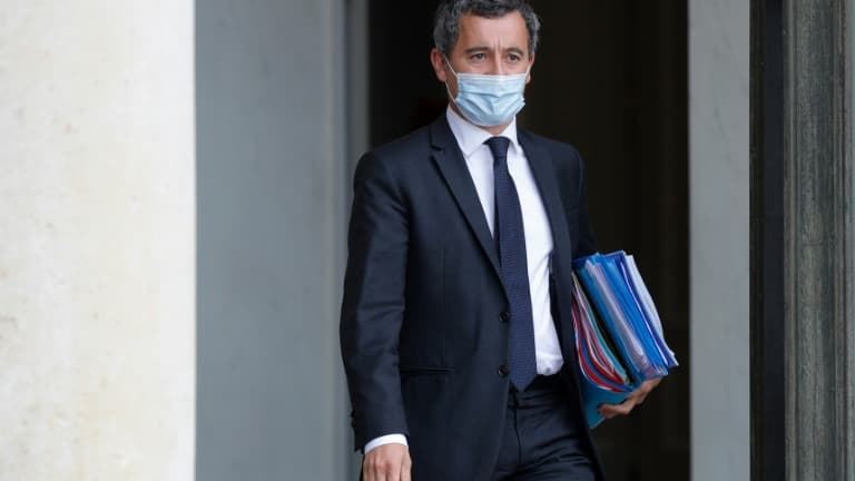 Gérald Darmaninà l'Elysée le 23 septembre 2020