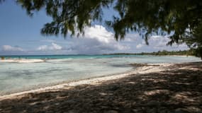 Lagon dans l'archipel des Tuamotu, en 2010