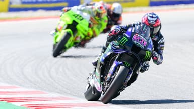 Fabio Quartararo lors de la course sprint en Catalogne le 6 septembre 2025