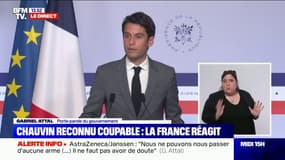 Derek Chauvin reconnu coupable: pour Gabriel Attal, "c'est une décision de justice qui a une résonnance bien au-delà des frontières des États-Unis"