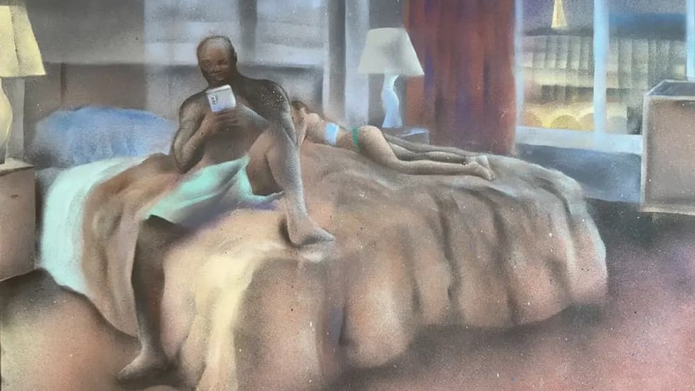 Le tableau "Envoie le contrat" de Guillaume Cagniard.