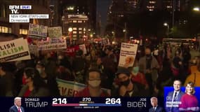 Les images de manifestations pro-Biden à New York exigeant que "chaque vote compte"