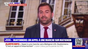 Appel d'Adrien Quatennens à marcher vers Matignon: "C'est un appel à l'insurrection, c'est un message fasciste", affirme Julien Odoul (RN)