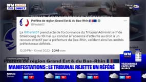 Manifestations: la justice rejette le référé-liberté des syndicats contre la préfecture du Bas-Rhin