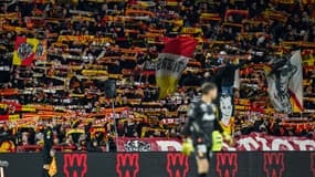 Les supporters de Lens lors du match face à Angers (1-0, L1), le 26 janvier 2025