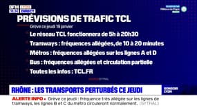 Grève/Retraites : les prévisions dans les TCL à la SNCF pour ce jeudi 19 janvier