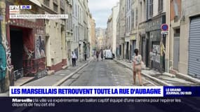 Marseille: la rue d'Aubagne rouvre entièrement aux piétons