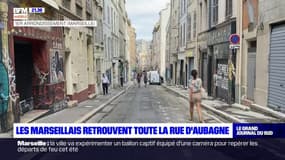 Marseille: la rue d'Aubagne rouvre entièrement aux piétons