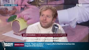 Julien Dumas, chef étoilé du restaurant Lucas Carton: "Qualité, traçabilité, proximité, saisonnalité" sont les mots d'ordre