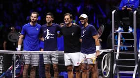 Andy Murray, Novak Djokovic, Roger Federer et Rafael Nadal 