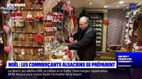 Alsace: les commerçants se préparent pour Noël