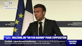 Guerre en Ukraine: Emmanuel Macron "va-t-en-guerre" pour l'opposition