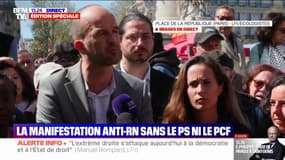 Meeting à Paris: "Que le Parti socialiste manque à la bataille contre l'extrême droite, malheureusement ce n'est pas la première fois", déclare Manuel Bompard (LFI)