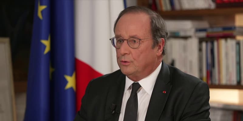 François Hollande lors d'un entretien à BFMTV, ce dimanche 14 septembre 2025.