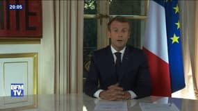 "Ce dont je suis le dépositaire, par votre choix, c'est du fait que nous ne sommes pas 66 millions d'individus séparés, mais une nation" déclare Emmanuel Macron