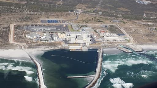 La centrale de Koeberg est la seule centrale nucléaire d'Afrique du Sud.