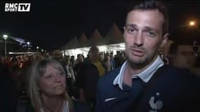 Football / Les supporters confiants à la sortie du stade au Brésil - 15/06