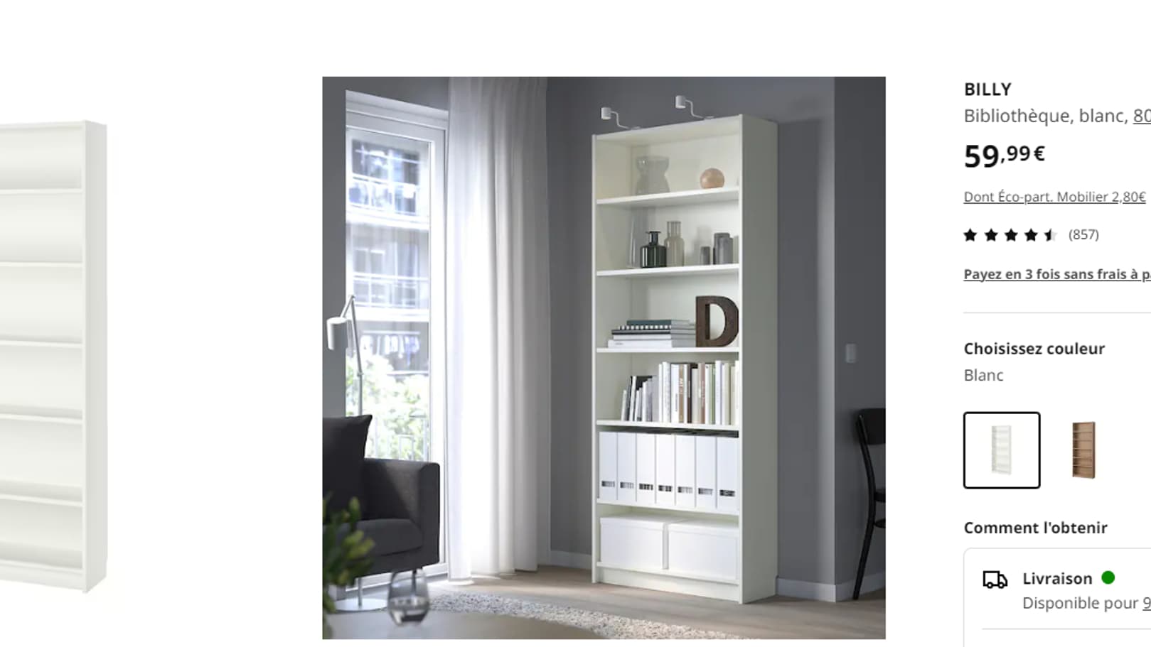 Etagère Billy. Etagère Billy.