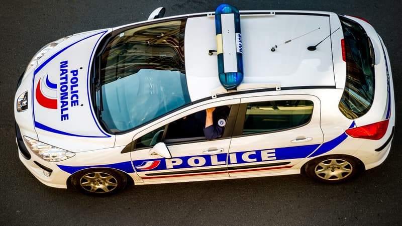 Une voiture de police, image d'illustration.