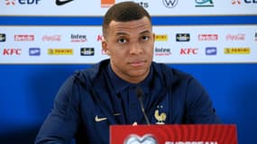 Kylian Mbappé en conférence de presse avec les Bleus, 26 mars 2023
