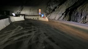 La nouvelle route d'accès à la station de Risoul le mercredi 20 décembre 2023.