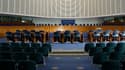 L'intérieur de la Cour européenne des droits de l'Homme, à Strasbourg.