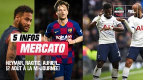 Neymar, Rakitic, Aurier... Les 5 infos mercato du 2 août à la mi-journée
