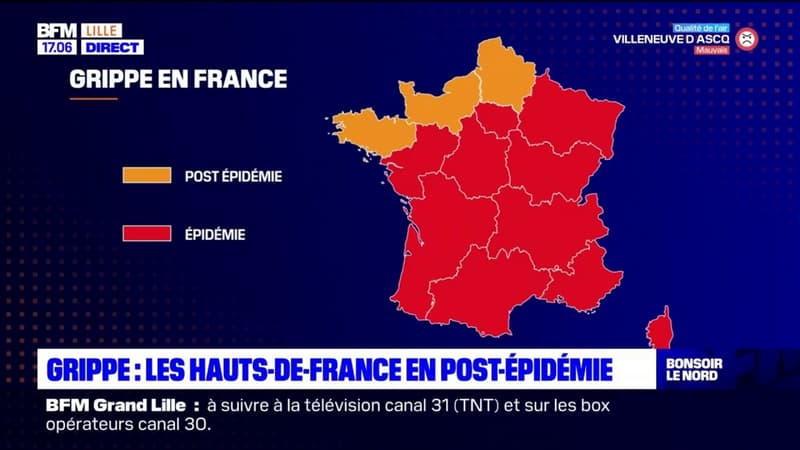 Hauts-de-France: la région passe en post-épidémie pour la grippe