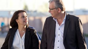 Cécile Duflot avec Pierre Laurent, en septembre dernier à la Fête de l'Humanité.