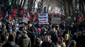 Manifestation contre la réforme des retraites à Lyon, le 7 février 2023