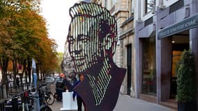 La sculpture représentant le visage de Neymar