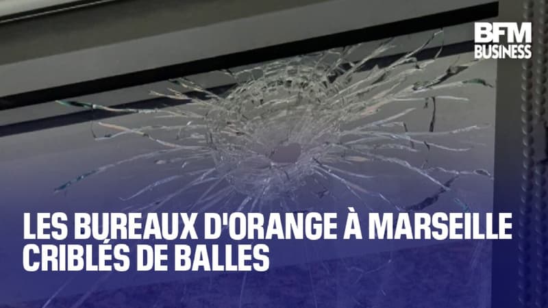 Les bureaux d'Orange à Marseille criblés de balles