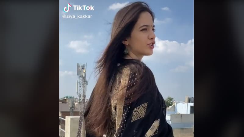 Capture d'écran du compte TikTok de Siya Kakkar