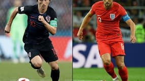 Luka Modric et Harry Kane