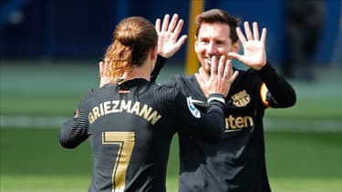 Antoine Griezmann et Lionel Messi