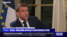Emmanuel Macron "exhorte Israël à cesser" les bombardements tuant des civils à Gaza