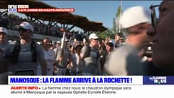 Manosque: la flamme arrive à la Rochette