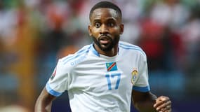 Cédric Bakambu avec la sélection de la RD Congo lors de la Coupe d'Afrique des Nations, à Alexandria (Égypte) le 7 juillet 2019