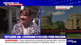 Emmanuel Macron au Royaume-Uni: "Ça fait plaisir de voir l'entente entre nos deux pays", assure cette Franco-Britannique