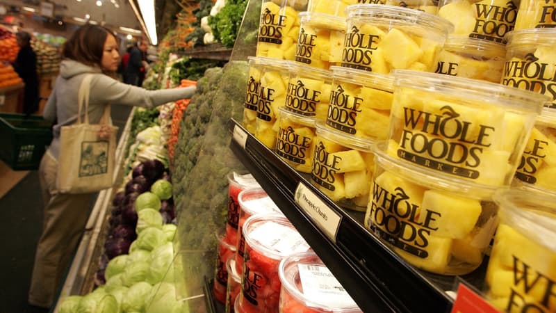 Des produits parmis les plus vendus de l'enseigne Whole foods seront vendus moins chers à partir de lundi aux États-Unis. 