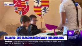 Hautes-Alpes: des enfants fabriquent des blasons médiévaux au château de Tallard