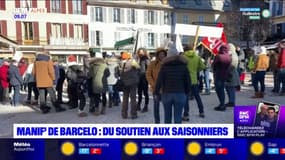 Barcelonnette: manifestation en soutien aux saisonniers