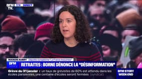 Manon Aubry à propos de la mobilisation du 31 janvier: "J'espère que nous serons 4 millions" 